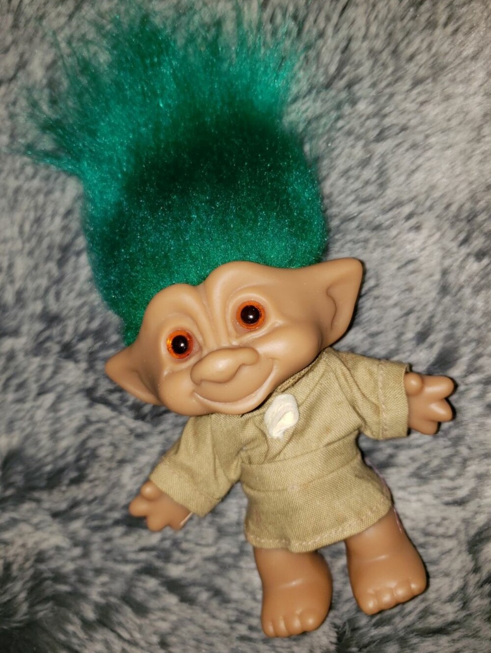 Ace Novelty Co. Troll Doll In Scout Outfit